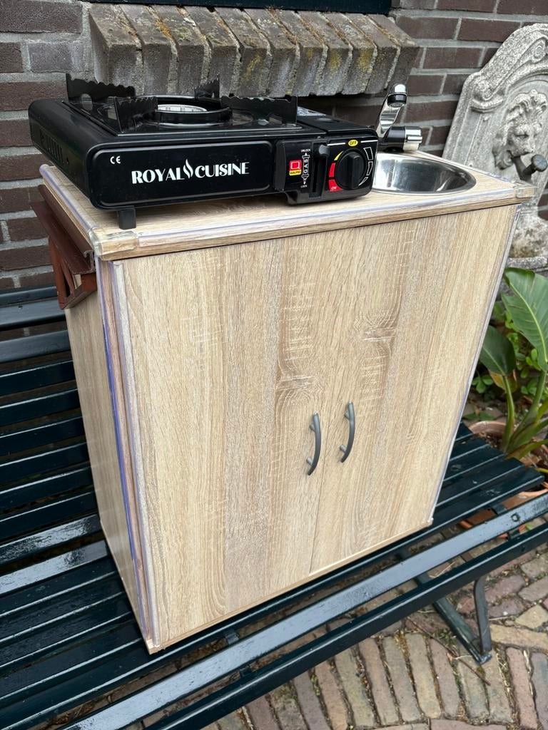 Camper keukenblokje, compleet (RDW-proof), Ophalen, Zo goed als nieuw