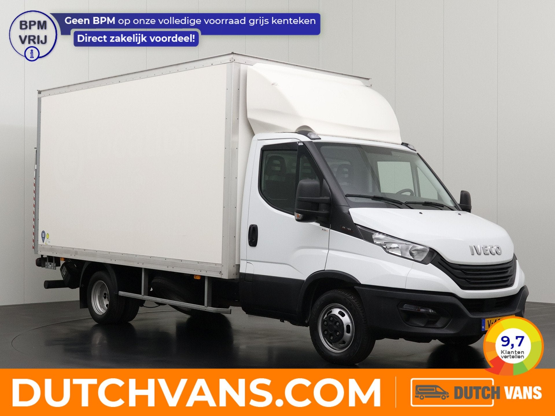 Iveco Daily 35C16 3.0L Bakwagen+Laadklep | Dakspoiler | Airc, Stof, Gebruikt, Iveco, Wit