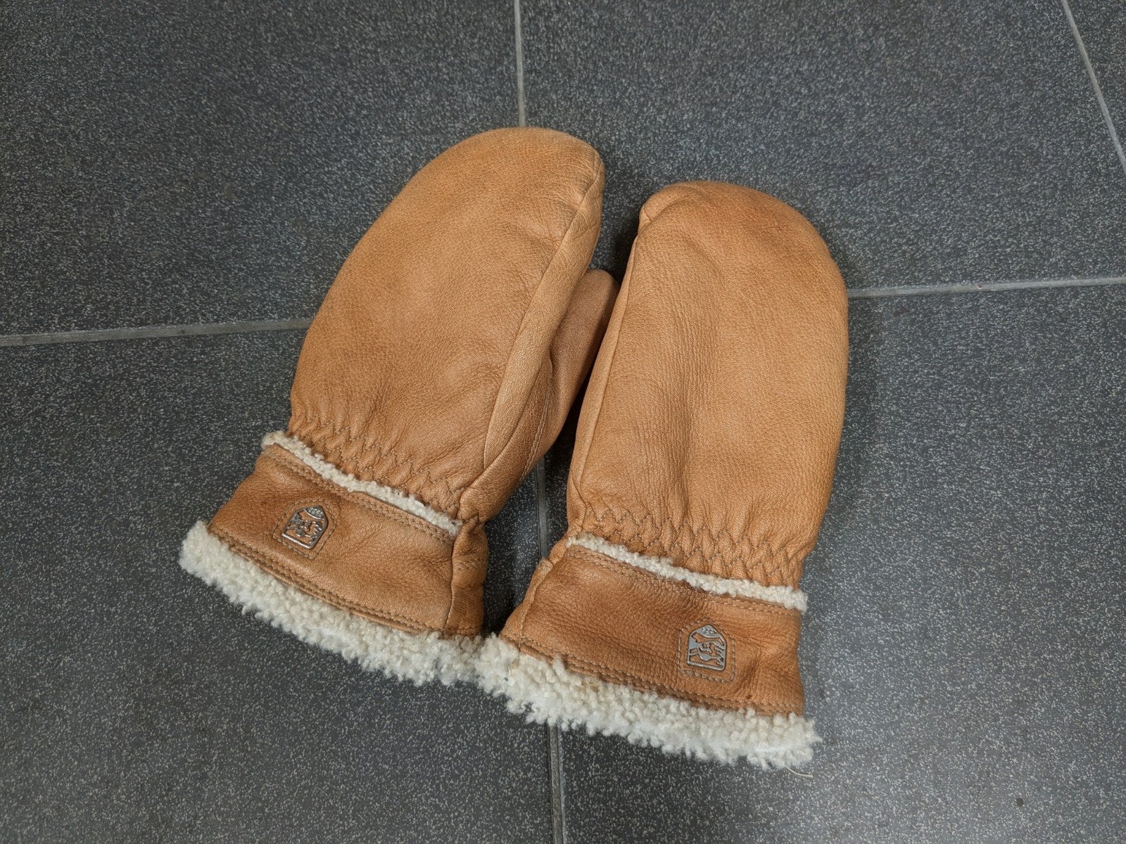Hestra leren handschoenen / wanten maat 7, Ophalen of Verzenden, Zo goed als nieuw, Handschoenen