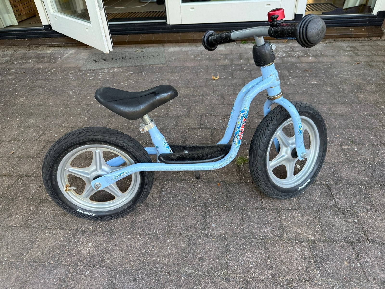 Puky loopfiets blauw, Fietsen en Brommers, Fietsen | Kinderfietsjes, Gebruikt, Minder dan 16 inch, Zijwieltjes, Ophalen