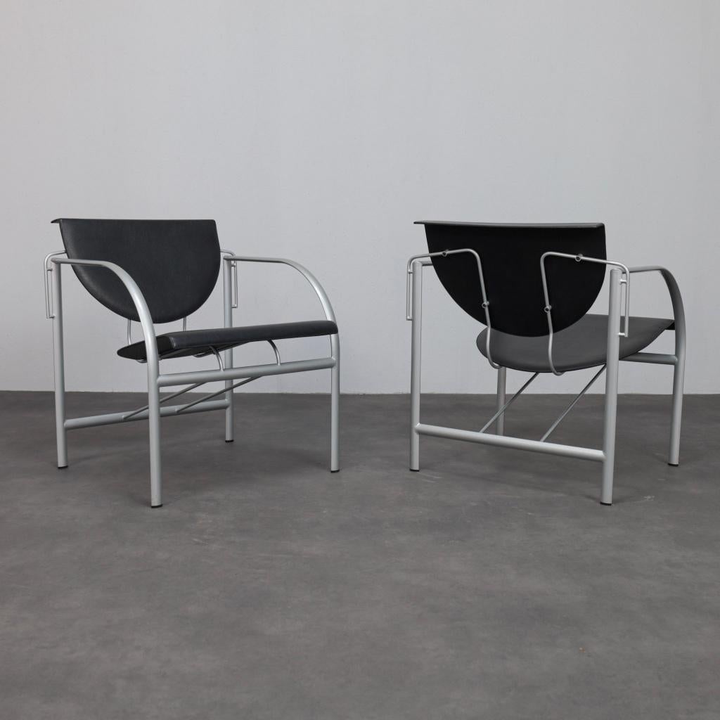 Kokatu Leren Lounge Fauteuils Akaba, Spanje, jaren 80, Ophalen, Gebruikt, Minder dan 75 cm, Design