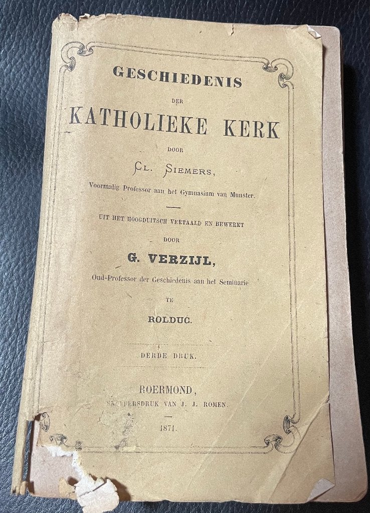 Geschiedenis der katholieke kerk - Cl. Ciemers, Ophalen of Verzenden
