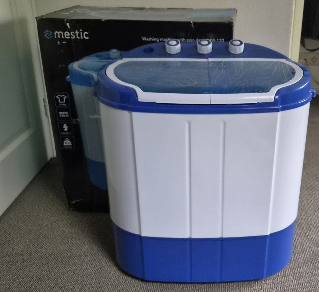 wasmachine centrifuge MW-120 Mestic (camping), Ophalen, Minder dan 1200 toeren, Minder dan 85 cm, Minder dan 4 kg