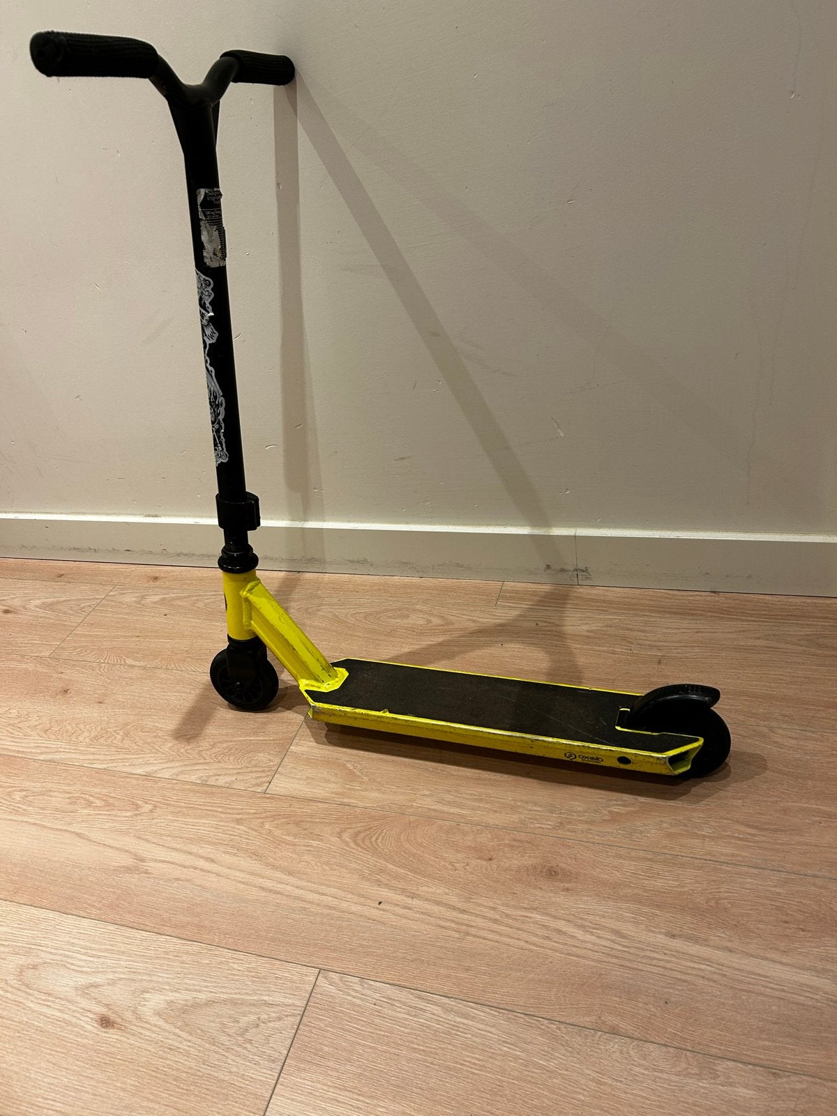 Stuntstep Oxelo Scooters - Geel/Zwart, Fietsen en Brommers, Ophalen of Verzenden, Gebruikt, Gewone step