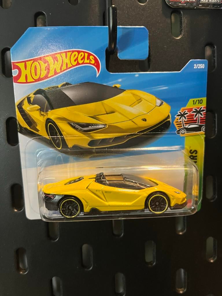 Hot Wheels '16 Lamborghini Centenario Roadster Geel, Ophalen of Verzenden, Nieuw, Auto