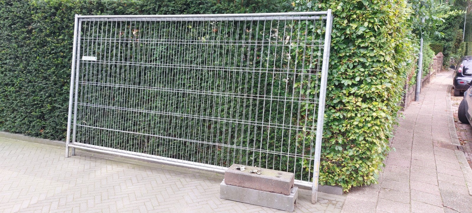 bouwhekken, Ophalen