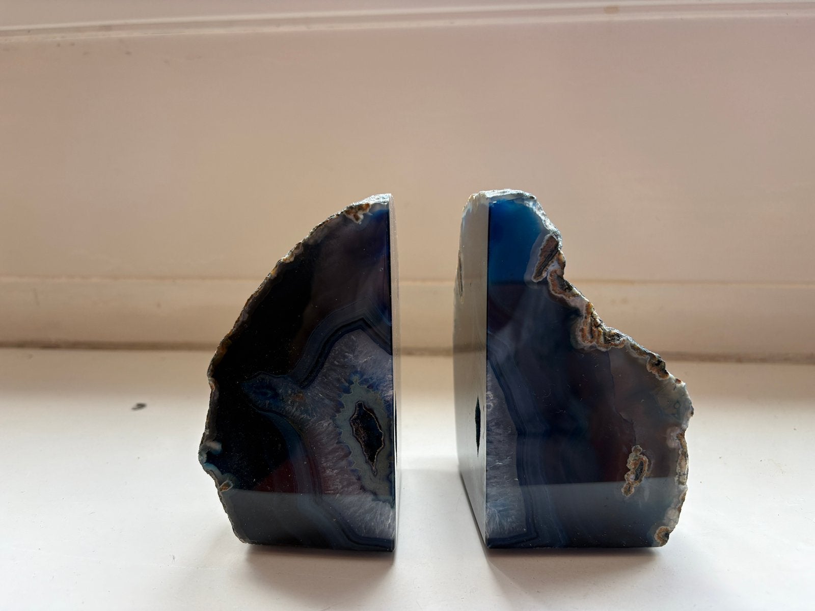 Blauwe Agaat boekensteun, Ophalen, Mineraal