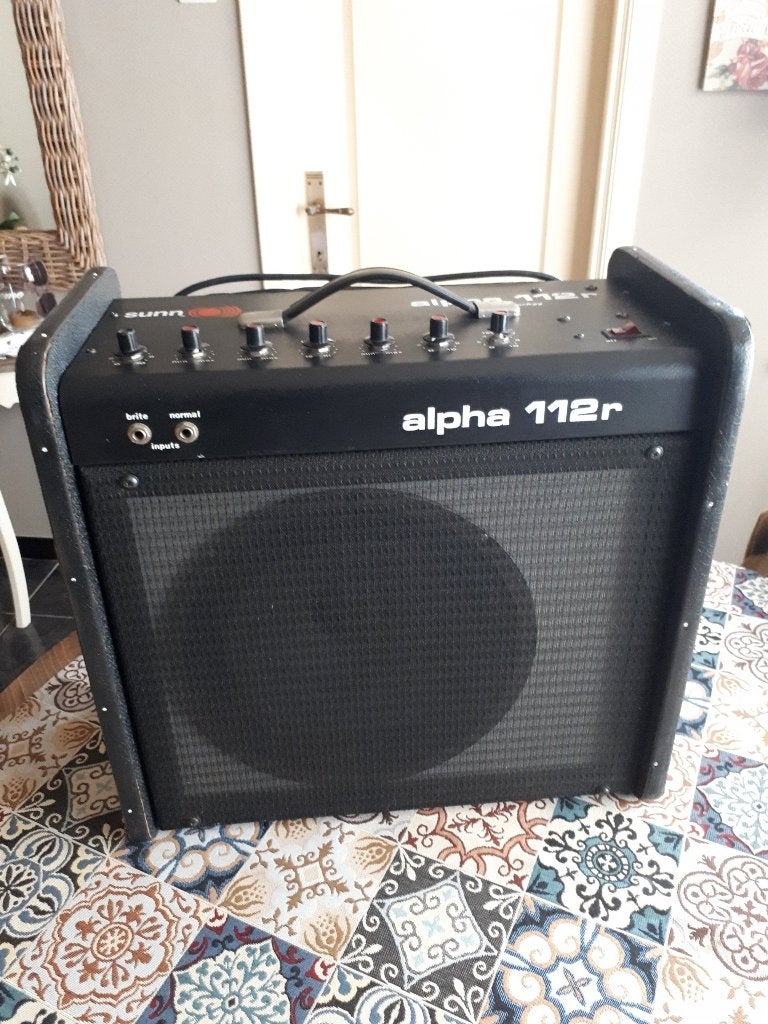 Sunn Alpha 112R C-MOS Technology vintage gitaarversterker, Ophalen, Gebruikt, 100 watt of meer