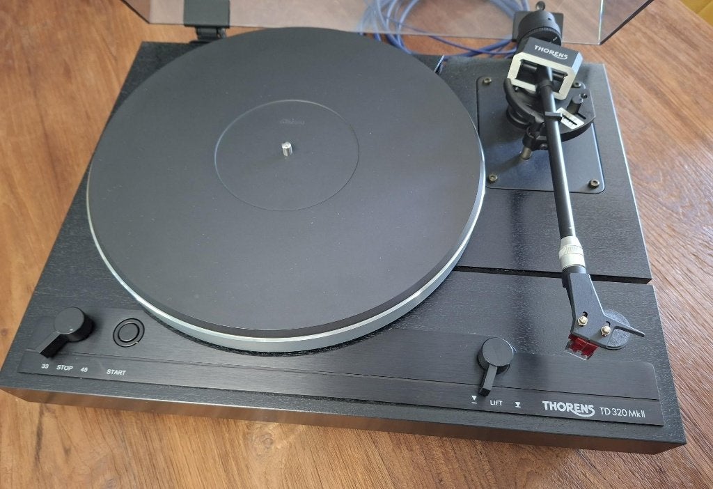 Thorens TD 320 mkii +Denon DL 110 MC element, top combinatie, Audio, Tv en Foto, Platenspelers, Ophalen, Automatisch, Thorens