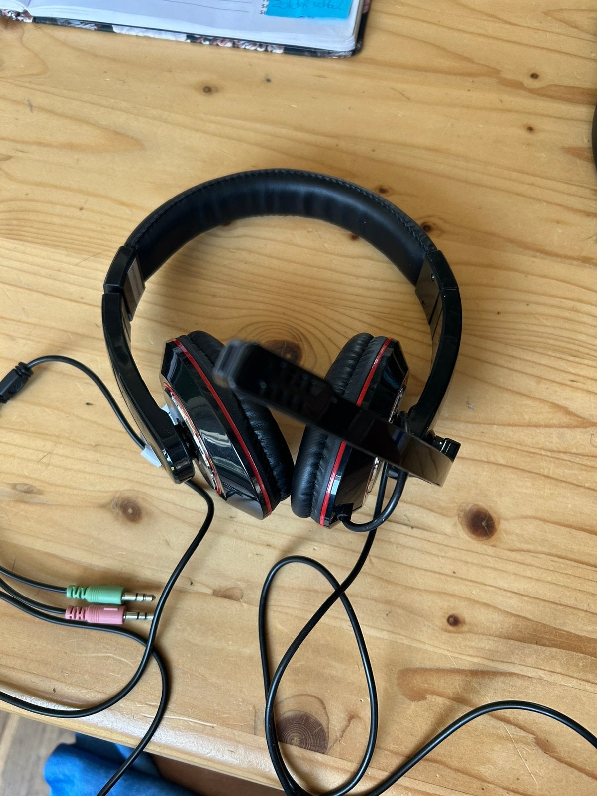 2 x koptelefoon met headset, Ophalen of Verzenden, Zo goed als nieuw