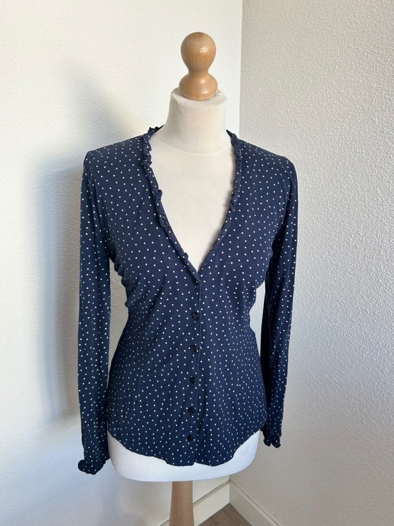 King Louie maat L mooie donkerblauwe top blouse 3003, Kleding | Dames, Blauw, Maat 42/44 (L), Ophalen of Verzenden, Zo goed als nieuw