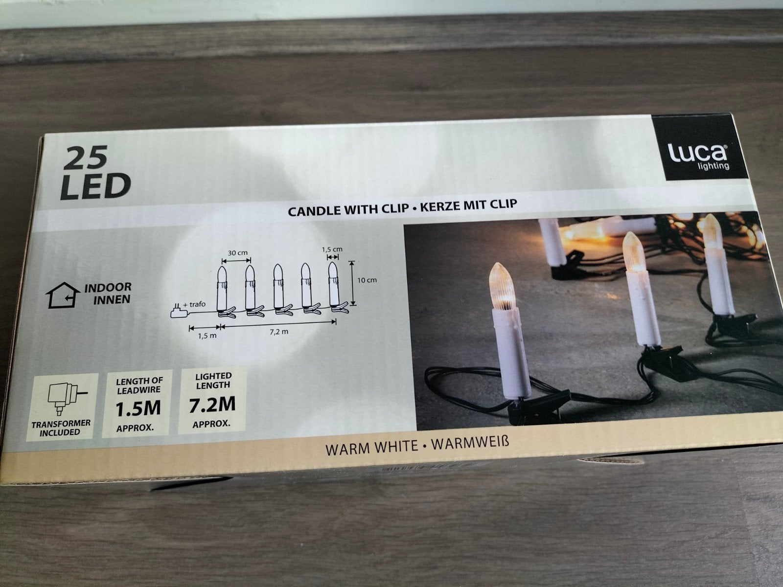 LED kerstverlichting - warm wit kaarsjes, Ophalen of Verzenden