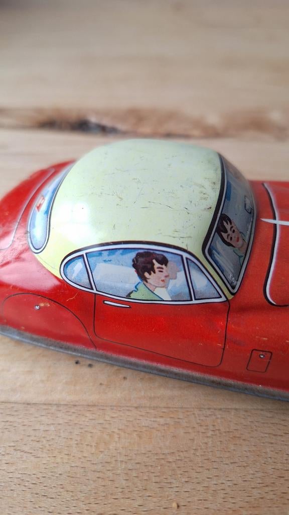 Vintage Jaguar blikken speelgoedauto, ca. 1950, Ophalen of Verzenden, Gebruikt