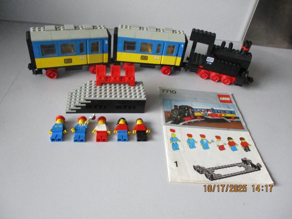 LEGO ZWARTE 4,5v 7710 HANDTREIN Compleet in Perfecte Staat!, Compleet, Overige thema's, Lego, Ophalen of Verzenden