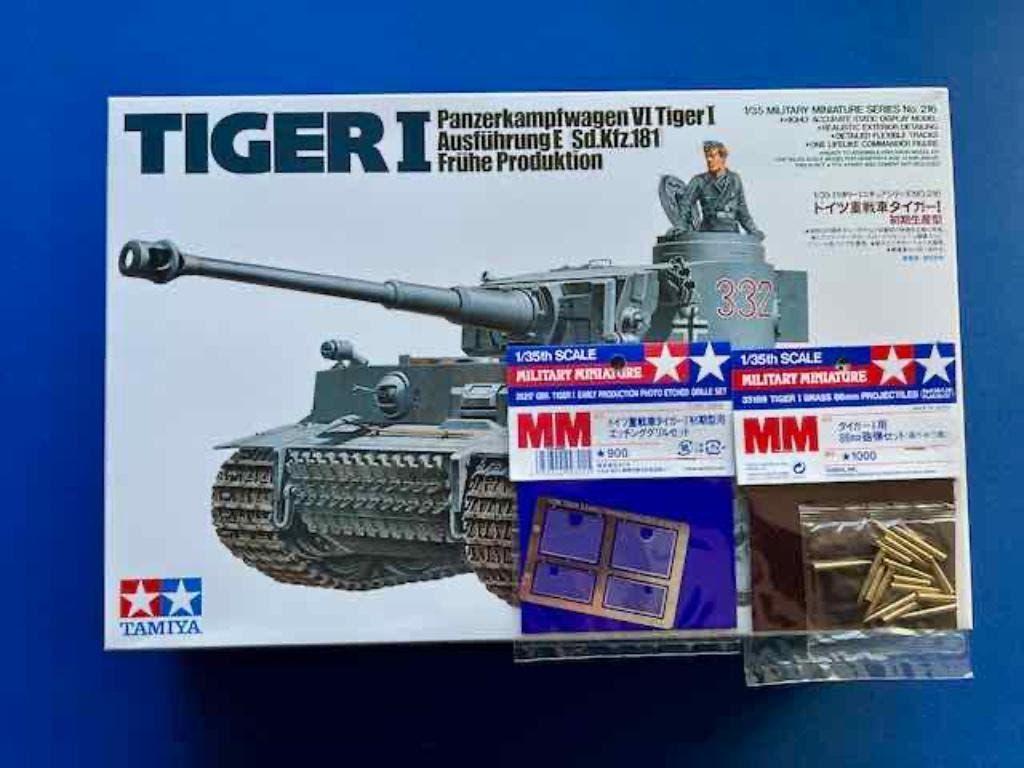 Tamiya	35216	German Tiger I Tank w/grille & shells set 1/35, Italeri, Verzenden, 1:32 tot 1:50, Overige typen