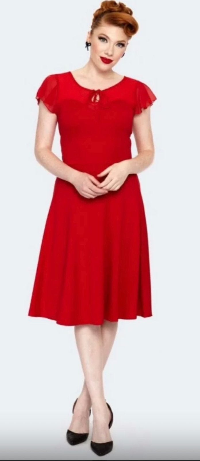 *Voodoo Vixen Victoria Rood Maat S*, Ophalen of Verzenden, Zo goed als nieuw, Maat 36 (S), Rood