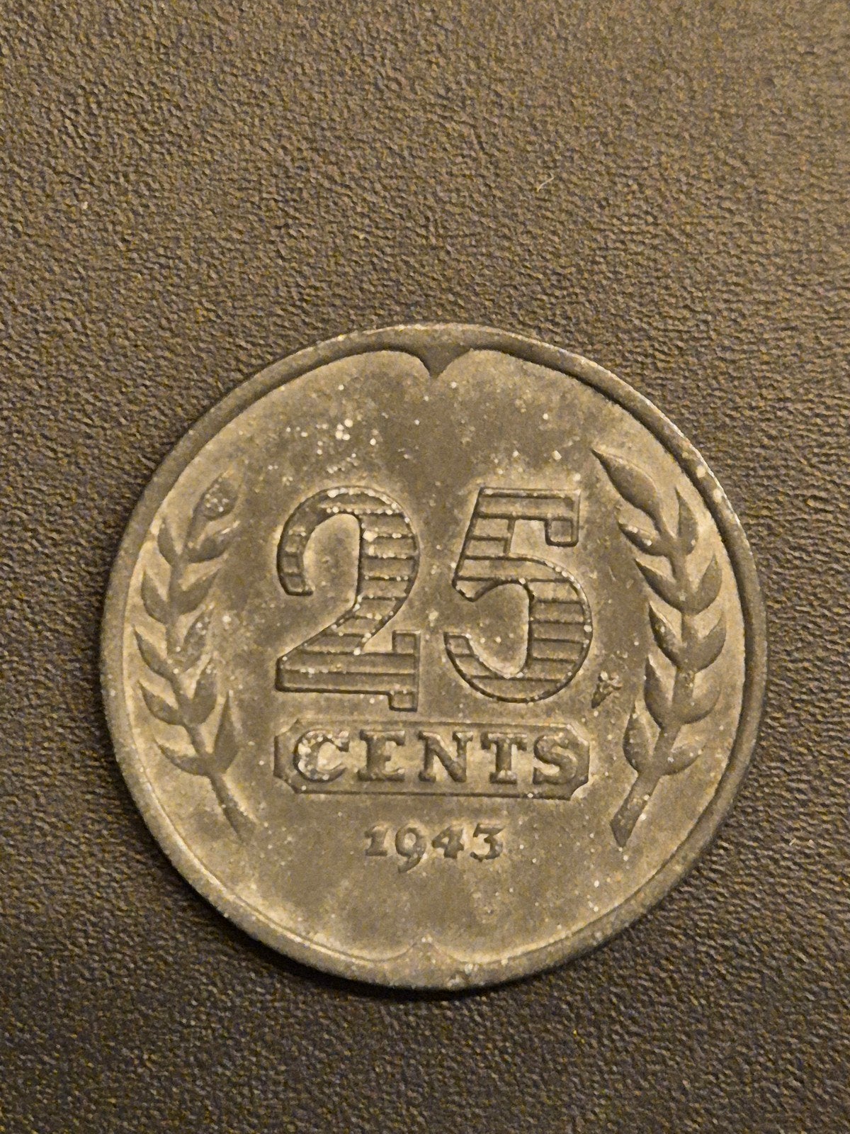 Kwartje / 25 cent 1943 ZINK, Verzenden, Overig, Losse munt
