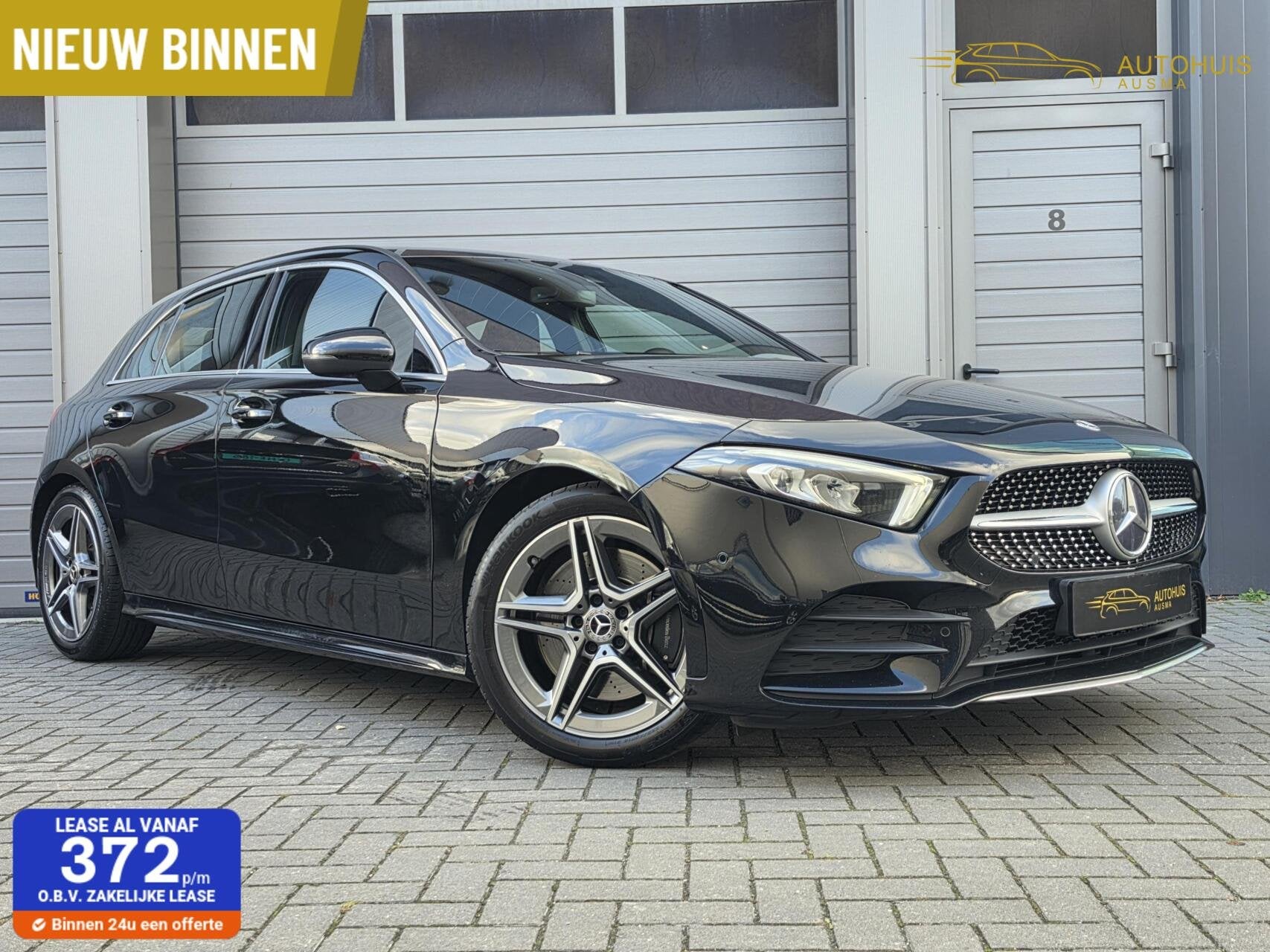 Mercedes A-klasse 250 AMG Line 225PK/Sfeer/Kuip/Alcantara/Le, Auto's, Automatische klimaatregeling, 15 km/l, Gebruikt, Zwart