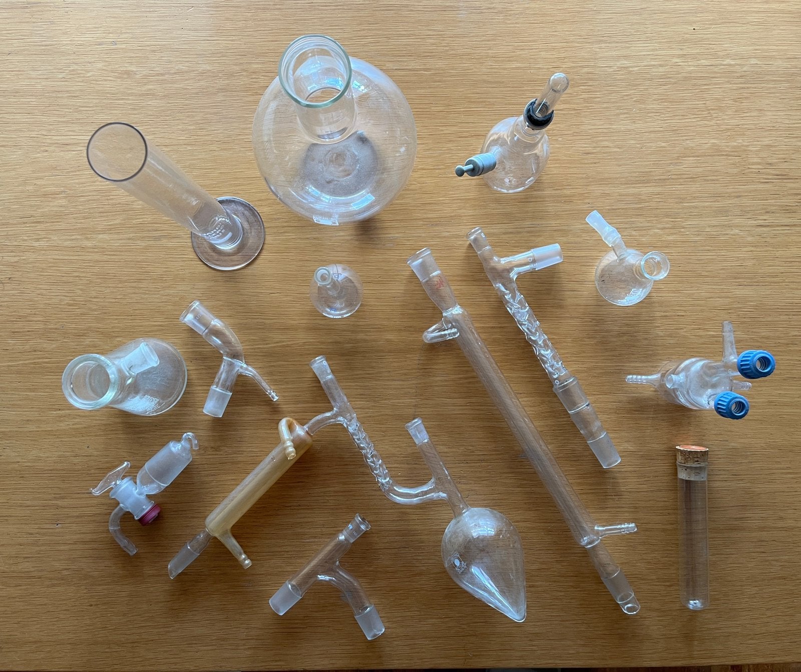 Laboratorium glaswerk., Antiek en Kunst, Ophalen of Verzenden