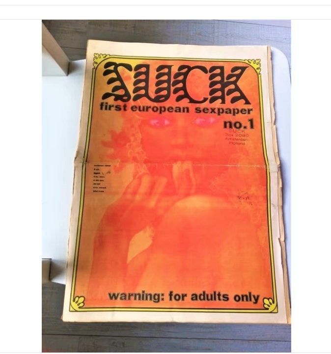 suck nr.1 *1969*-european first sex paper-william levy, Ophalen of Verzenden, Gelezen, Overige typen