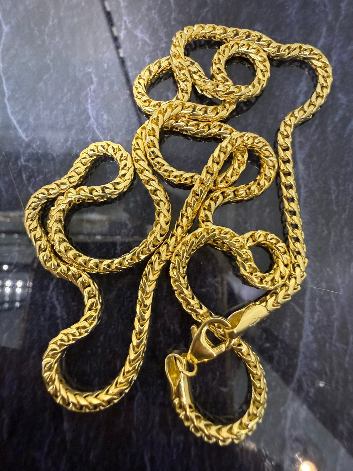 Prachtige 14 karaats gouden massieve vossenstaart ketting, Ophalen of Verzenden, Nieuw, Goud, Goud