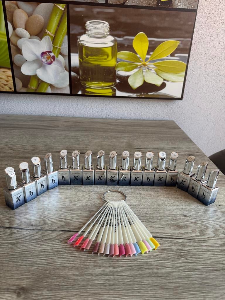 Kodies rubber base Gel Set met Kleurenwaaier, Ophalen of Verzenden, Gebruikt