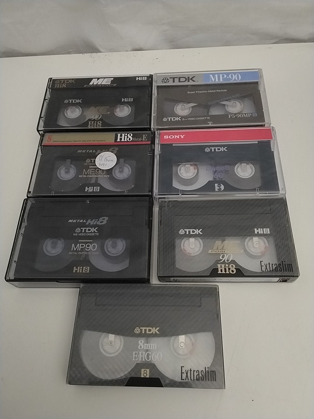 TDK Hi8 en 8mm videobanden - Diverse types, Ophalen of Verzenden, Gebruikt, Videoband