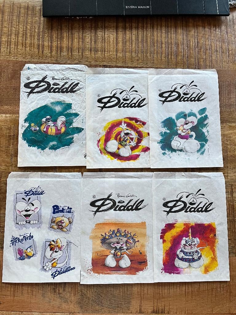 diddl a5 zakjes 21x, Ophalen of Verzenden, Diddl, Zo goed als nieuw, Papier, Kaart of Schrift