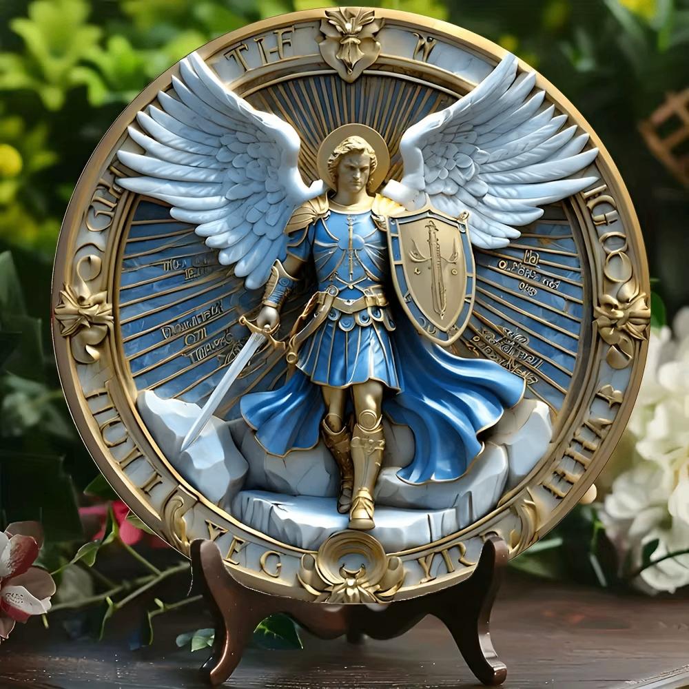 Aartsengel Michael Plaat Bordje Bord Engel, Verzenden, Nieuw, Overige typen, Christendom | Katholiek