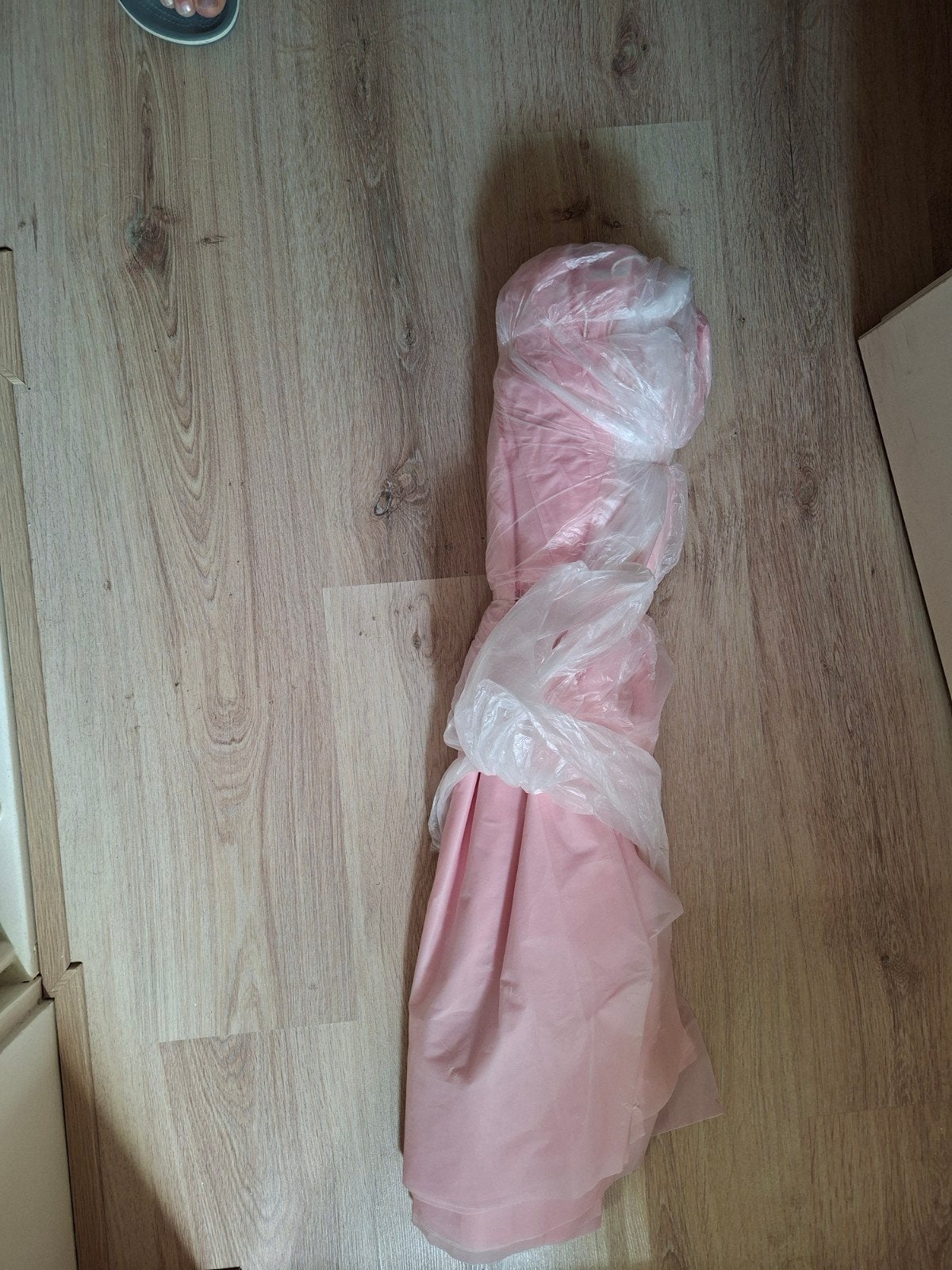 Roze plastic tafelgordijnen, versiering sweet sixteen feest, Ophalen, Versiering, Geboorte of Huwelijk