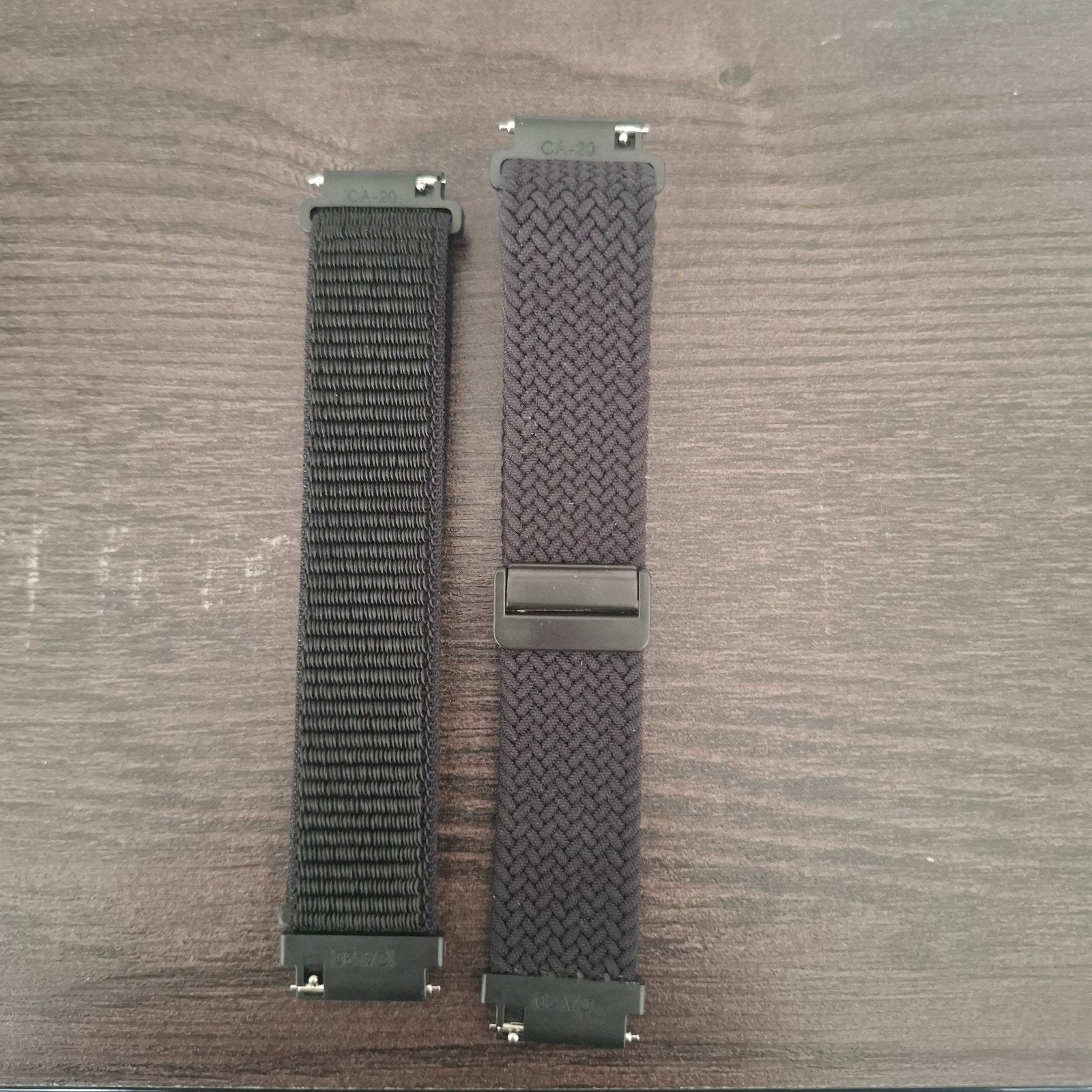 2x Garmin Nylon Band voor Forerunner 55, 165, 265, 255, Sieraden, Tassen en Uiterlijk, Sporthorloges, Zwart, Garmin, Nieuw, Ophalen of Verzenden