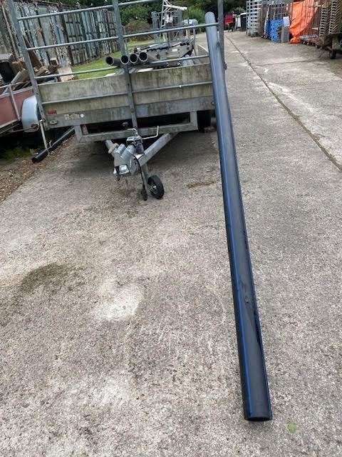 zwarte dikwandige kunststof buis dia 110mm, Doe-het-zelf en Verbouw, Buizen en Afvoer, Ophalen, Pvc, Minder dan 2 meter, 80 mm of meer