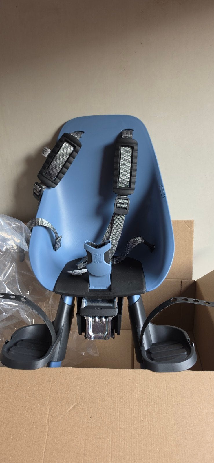 Urban Iki Voorzitje Zo Goed Als Nieuw Inclusief Handlebar, Ophalen, Voetsteuntjes, Voorzitje, Zo goed als nieuw