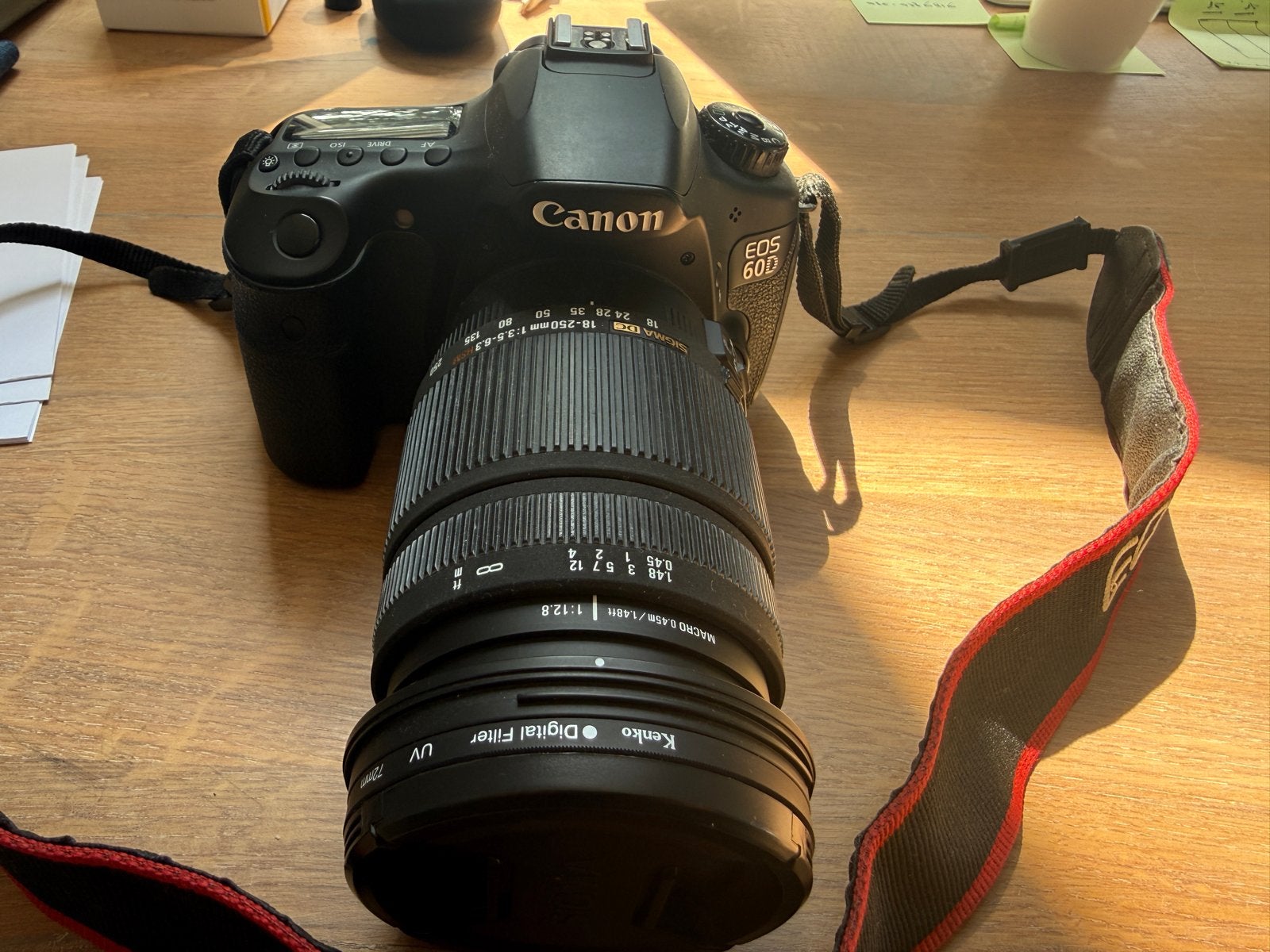 Canon EOS 60D met Sigma 18-250mm lens en tas, Ophalen, Gebruikt, Spiegelreflex, Canon