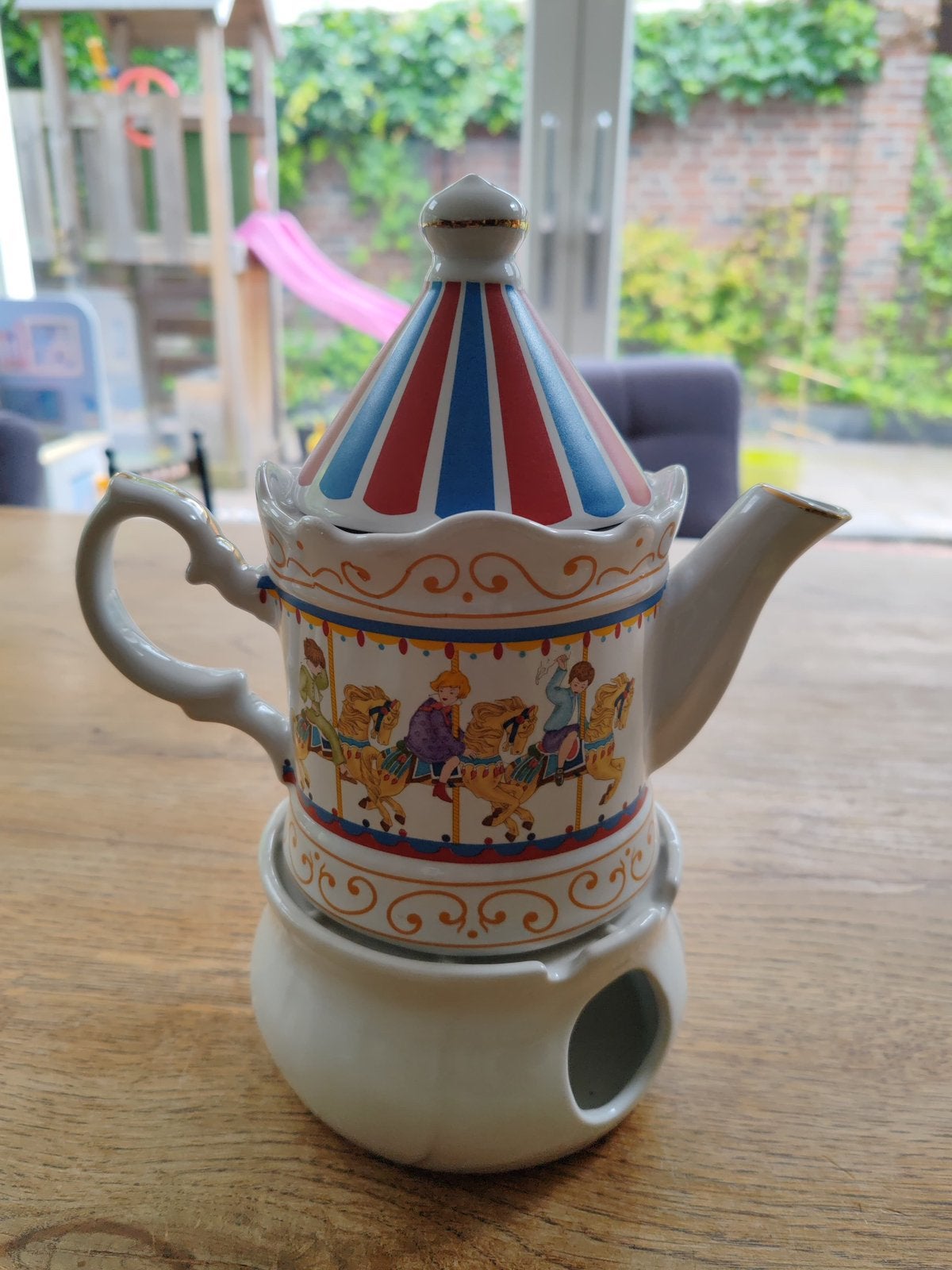 Sadler Edwardian Entertainments Carousel theepot replica, Antiek en Kunst, Ophalen of Verzenden