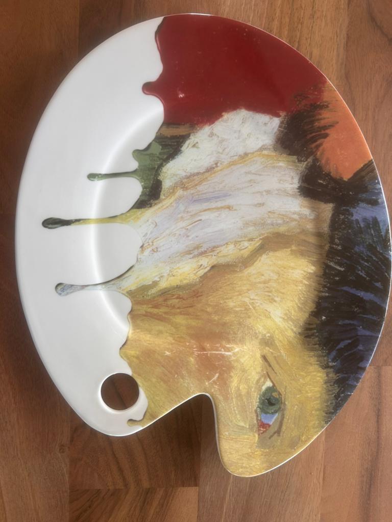 Twee borden/ schalen met afbeelding V Gogh, Ophalen, Zo goed als nieuw, Bord(en), Overige stijlen