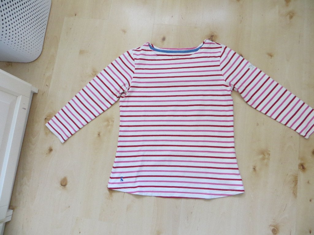 Leuk Joules shirt met roze/rode strepen, maat M, Maat 38/40 (M), Meerkleurig, Joules, Ophalen of Verzenden