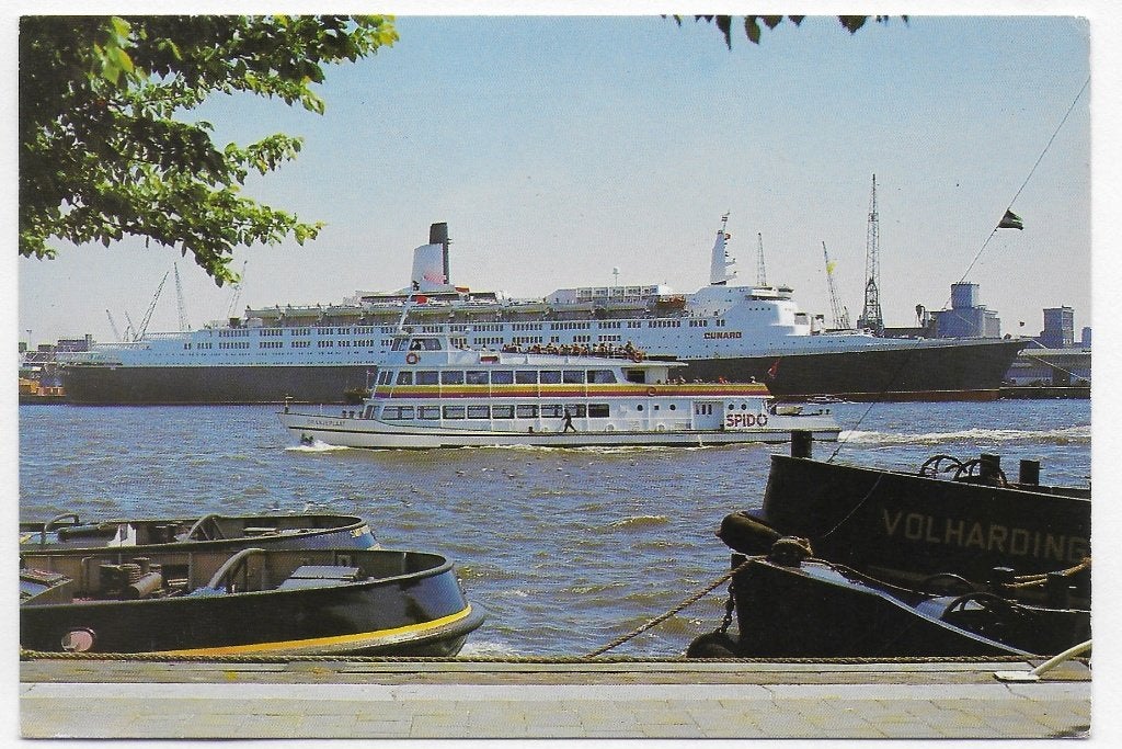 Rotterdam Spido oranjeplaat gelopen Ansichtkaart (B2773, Verzamelen, Ophalen of Verzenden, 1980 tot heden, Gelopen, Zuid-Holland