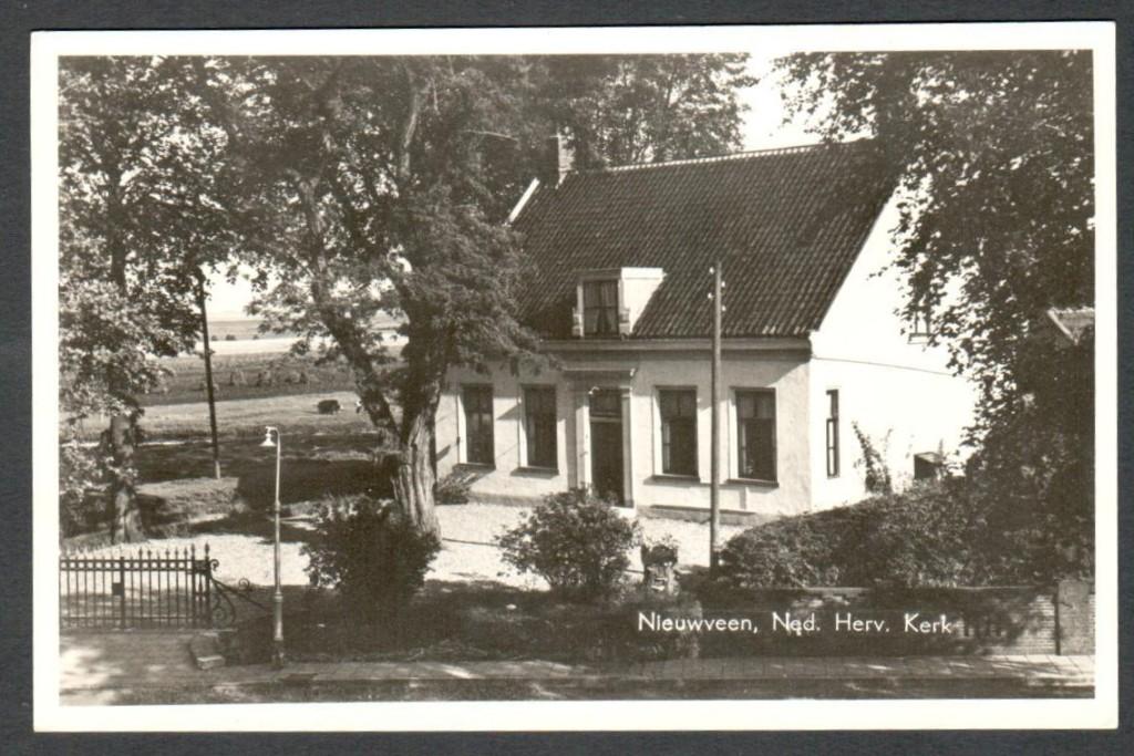 Oude Ansicht - Nieuwveen - Ned. Herv. Kerk - ZH., Verzamelen, Ophalen of Verzenden, 1940 tot 1960, Ongelopen, Zuid-Holland