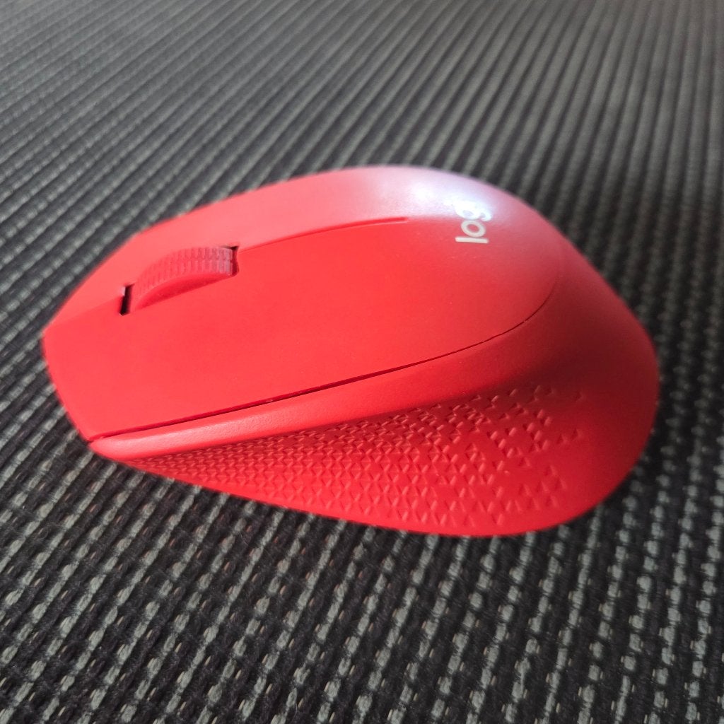 Draadloze muis  Logitech M330 Silent Plus Rood, Rechtshandig, Muis, Logitech G, Ergonomisch