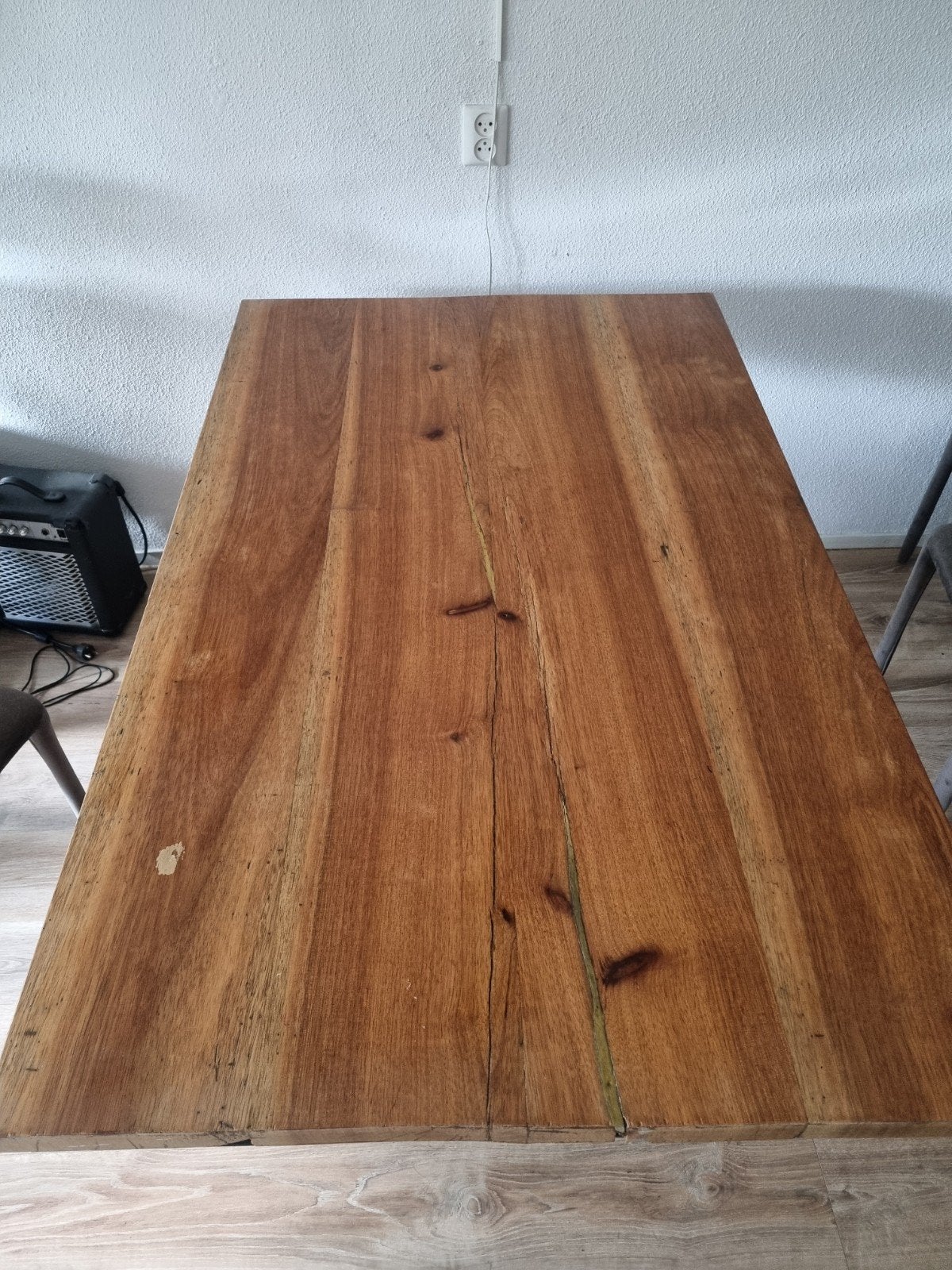 Hardhouten tafelblad, Huis en Inrichting, Ophalen, 100 tot 150 cm, 50 tot 100 cm, Vier personen