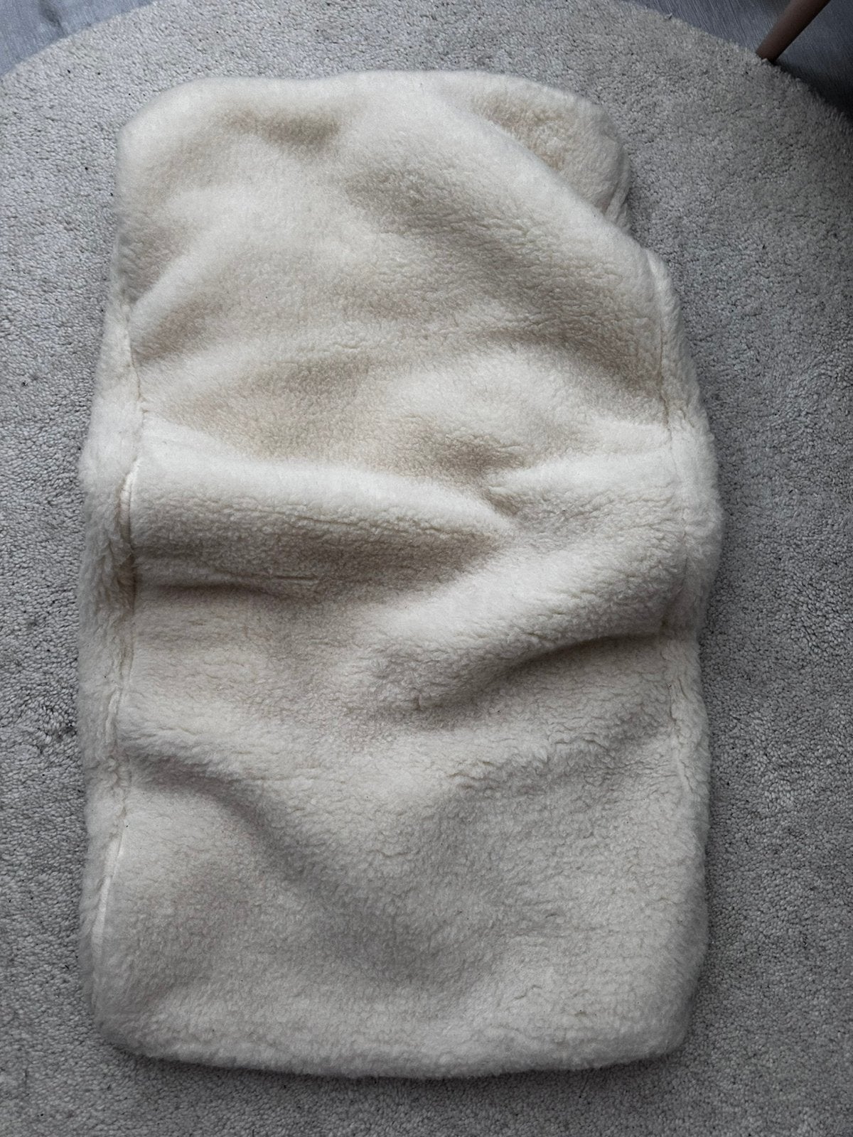 Daaloumaa teddy merino hoeslaken dubbelzijdig 120x60x10, Jongetje of Meisje, Nieuw, Ophalen of Verzenden, Dubbelzijdig