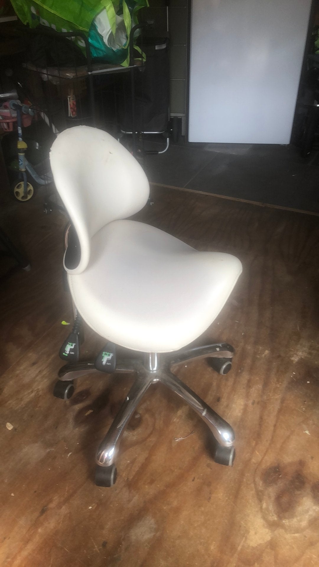Bureau stoel, Ophalen, Gebruikt, Wit