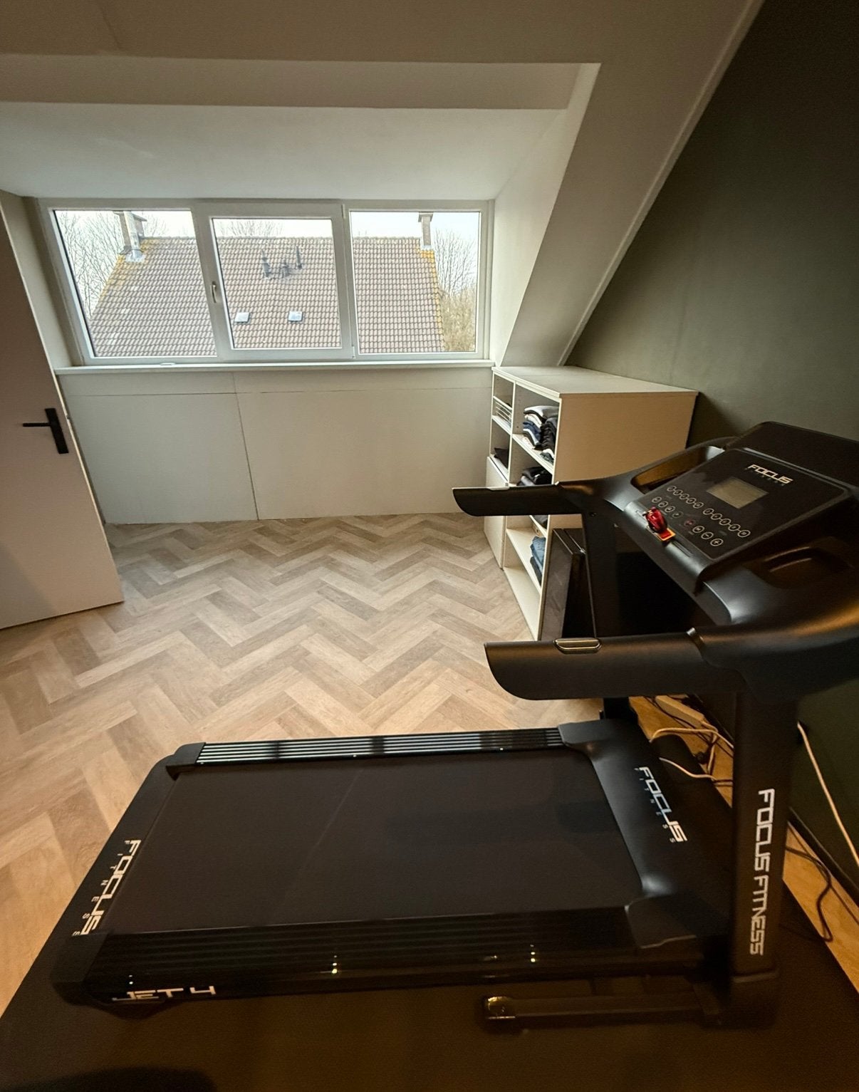Loopband helling Focus jet 4 iplus incl mat. nieuwstaat, Sport en Fitness, Fitnessapparatuur, Ophalen, Nieuw, Loopband