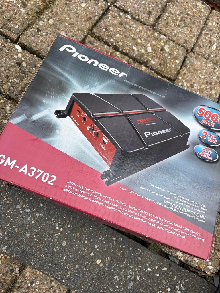 Pioneer GM-A3702 2-kanaals versterker - 500W Max, Ophalen of Verzenden, Nieuw