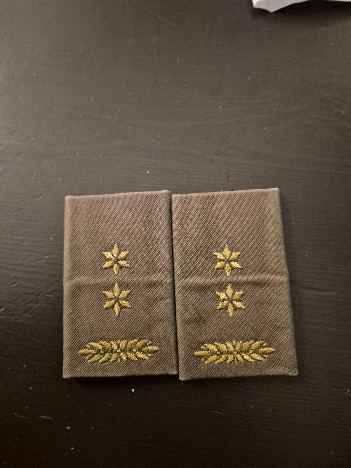Leger rangen setje 2 Luitenant Kolonel, Ophalen of Verzenden, Landmacht, Nederland, Embleem of Badge