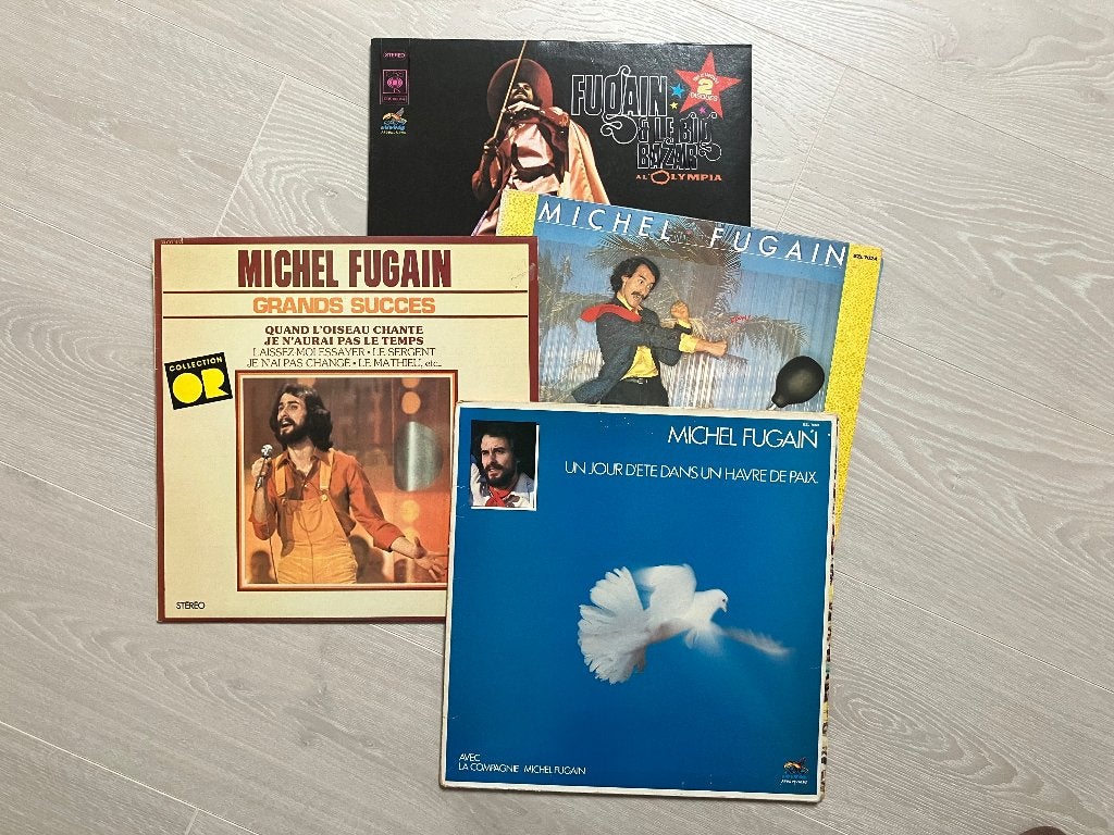 4 LP's van Michel Fugain, Ophalen, LP, Gebruikt, Pop