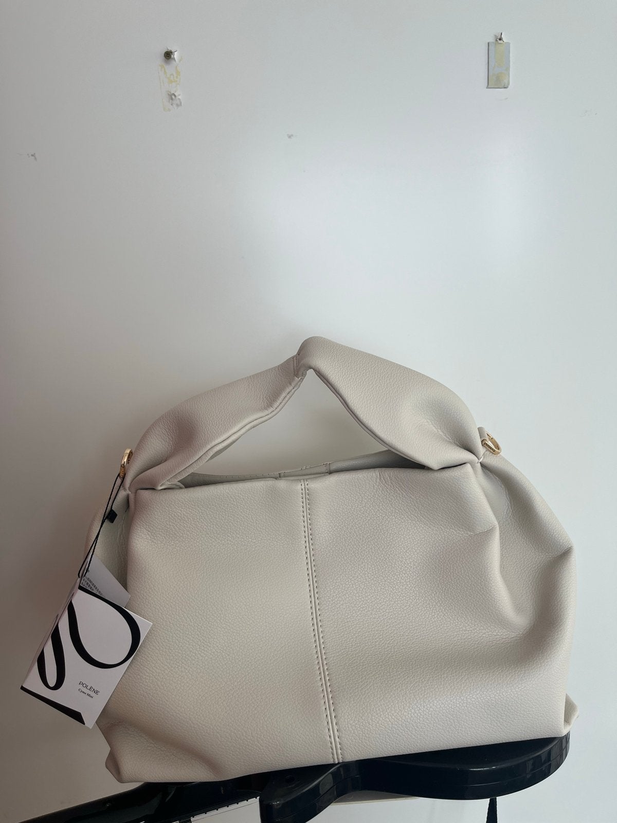 Polène Cyme handtas - Taupe Graine, Sieraden, Tassen en Uiterlijk, Ophalen of Verzenden, Nieuw, Beige, Handtas
