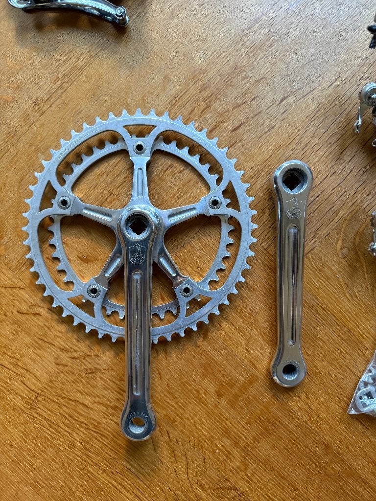 Campagnolo Super Record Crankset, Crankstel of Pedalen, Gebruikt, Campagnolo, Ophalen of Verzenden