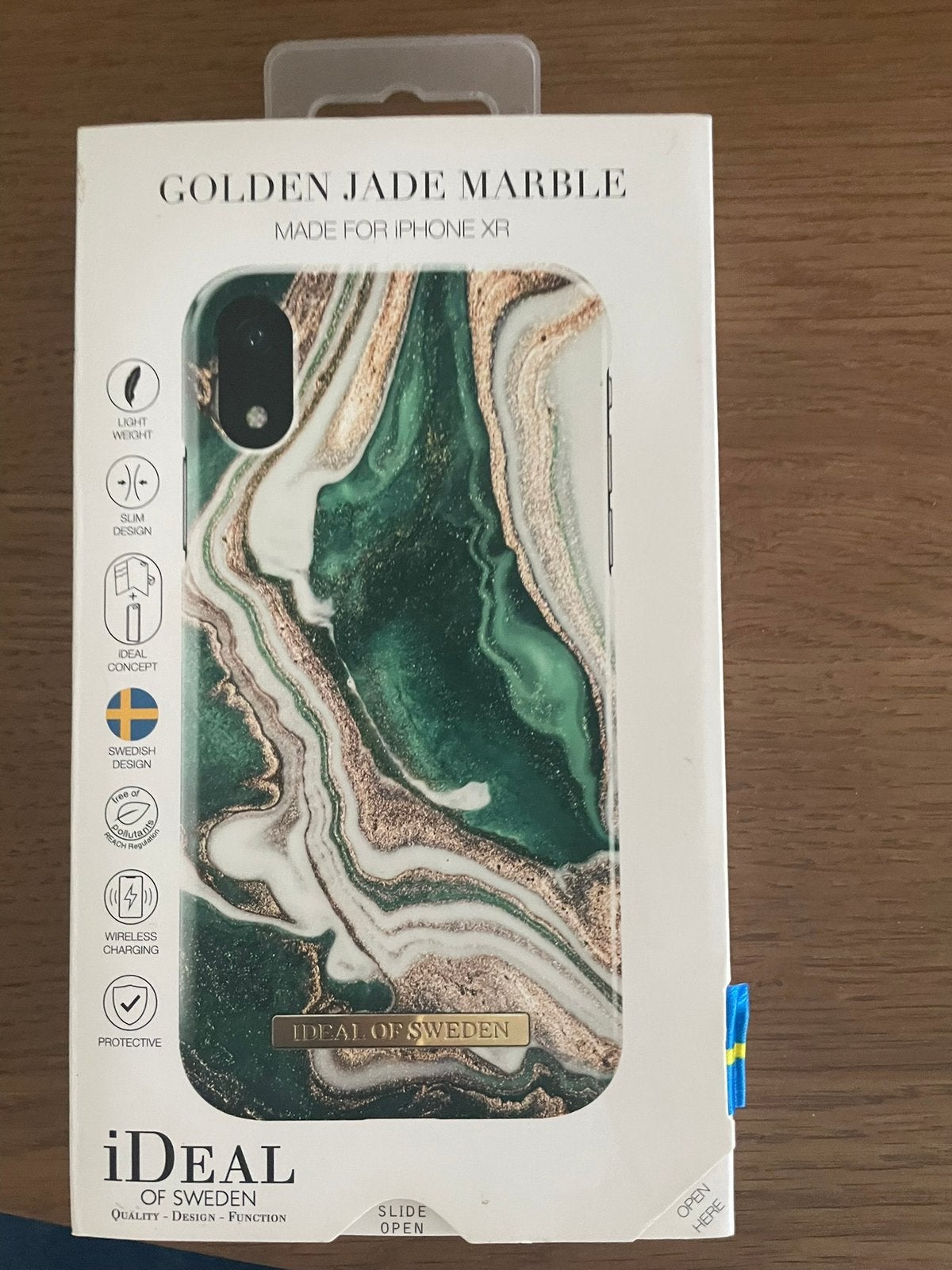 Ideal of Sweden iPhone XR Hoesje - incl doos Groen Gemêleerd, Ophalen of Verzenden, Zo goed als nieuw, IPhone XR, Groen